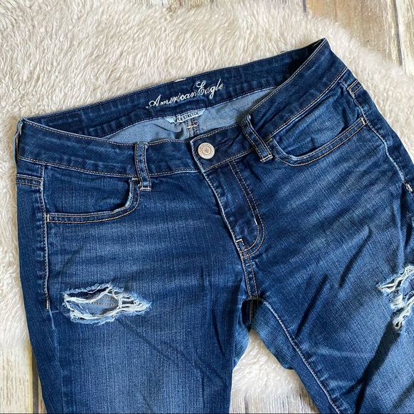 American Eagle Distressed Super Stretch Jeggings - Picture 4 of 11